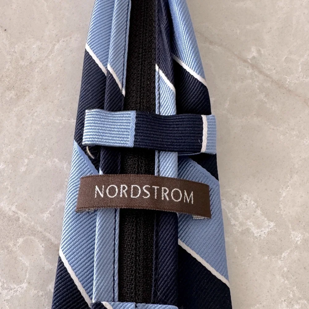 Nordstrom Kids Open Stripe Silk Blend Tie.